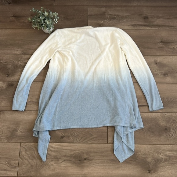Barefoot Dreams Cream and Blue Ombre Cardigan Size S/M - Picture 7 of 7
